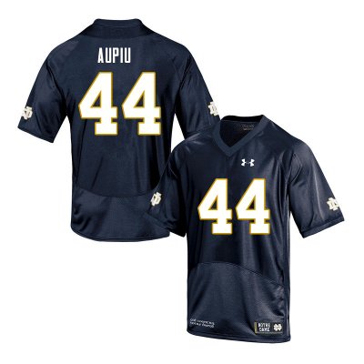 Notre Dame Fighting Irish Men's Devin Aupiu #44 Navy Under Armour Authentic Stitched College NCAA Football Jersey YIV0699DJ